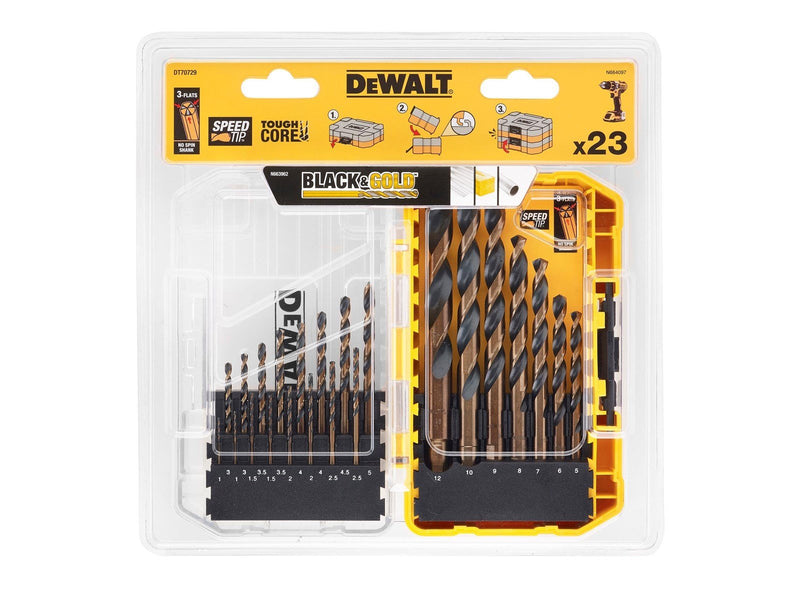 Dewalt DT70729-QZ BLACK & GOLD Drilling 23pc Set