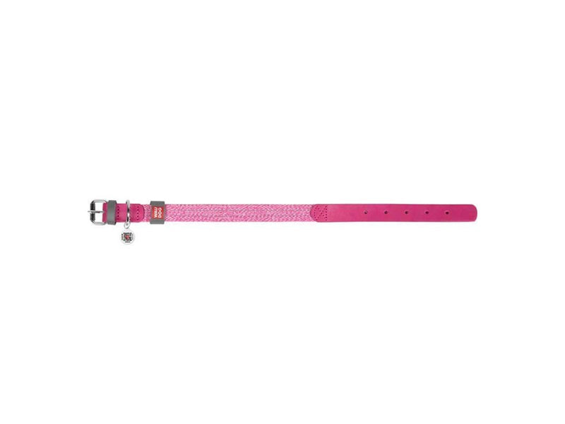 Waudog Classic Dog collar with QR code size M pink