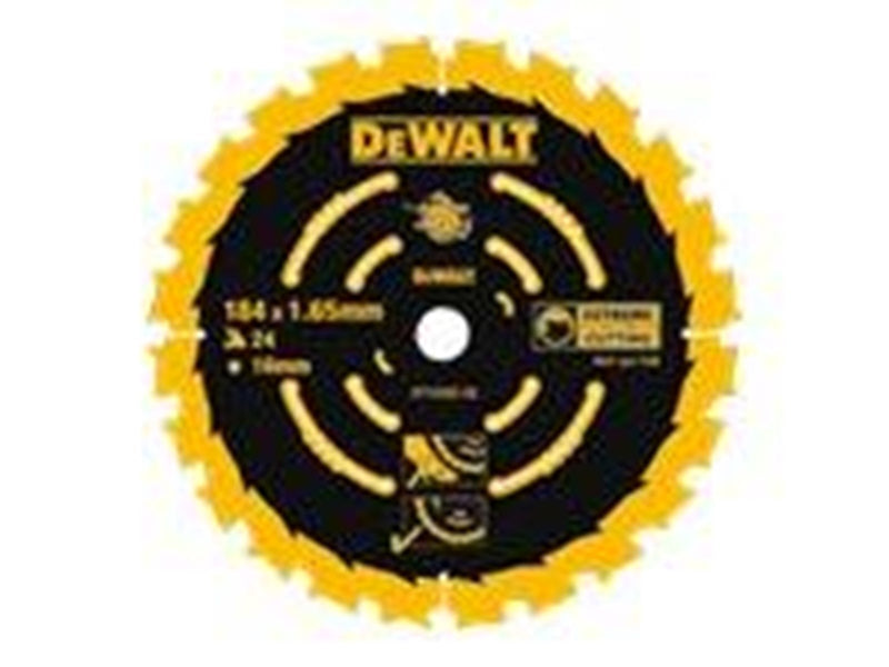 Dewalt DT10300-QZ EXTREME 2nd Fix Circular Saw Blade 165mm 20mm Bore 24T