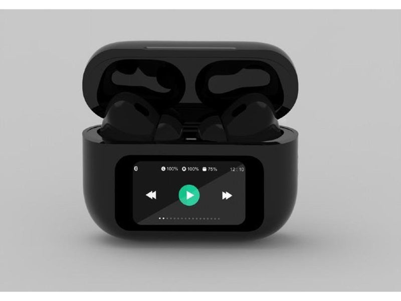 Gembird BT TWS in-ears with LCD display and ANC - Schwarz