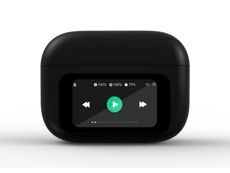 Gembird BT TWS in-ears with LCD display and ANC - Schwarz
