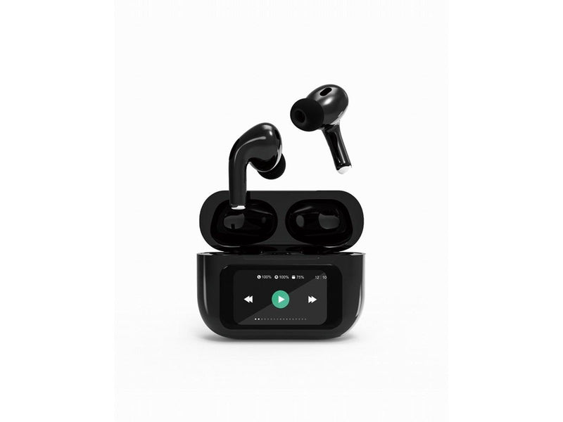 Gembird BT TWS in-ears with LCD display and ANC - Schwarz