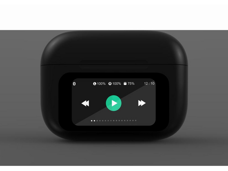 Gembird BT TWS in-ears with LCD display and ANC - Schwarz