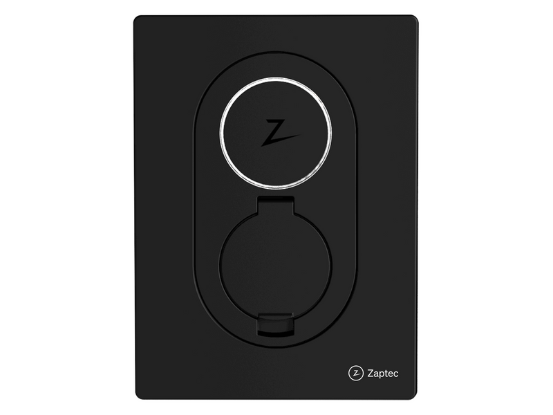 Zaptec Go charging box 22kW Type 2 WiFi and 4G Asphalt black