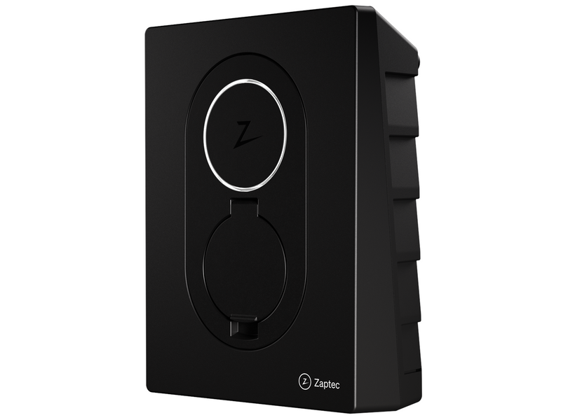Zaptec Go charging box 22kW Type 2 WiFi and 4G Asphalt black
