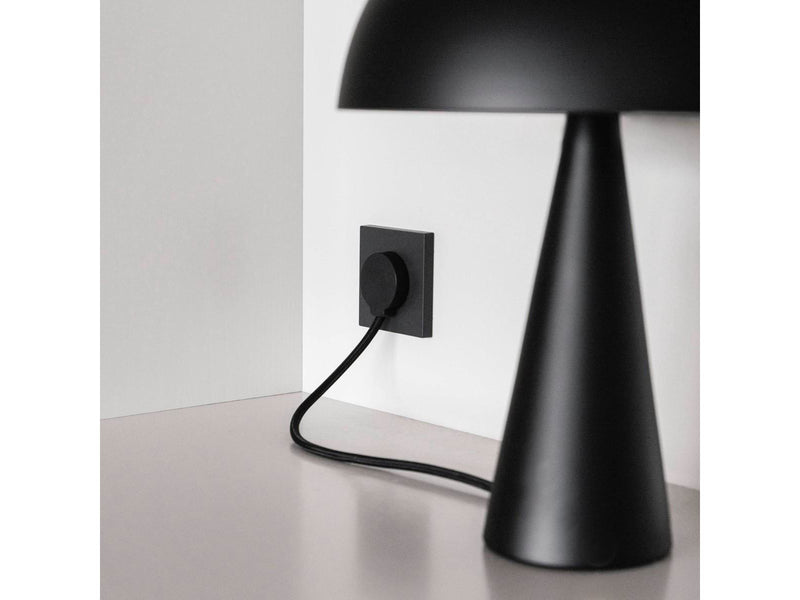 norm Schuko plug, matt black