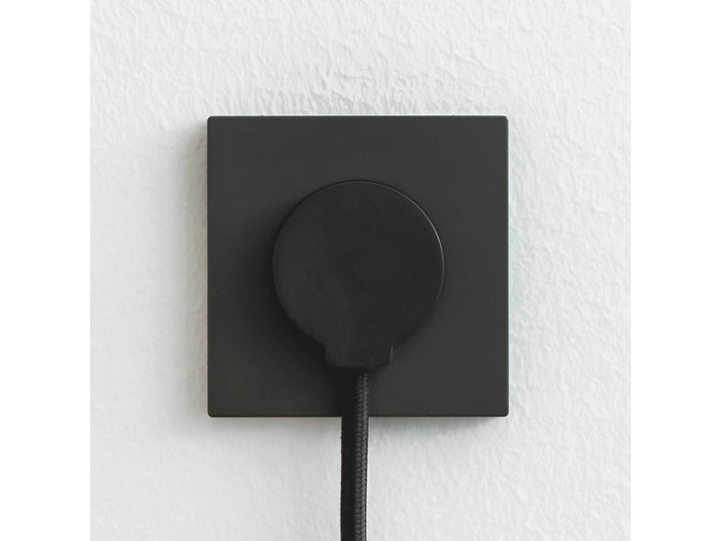 norm Schuko plug, matt black