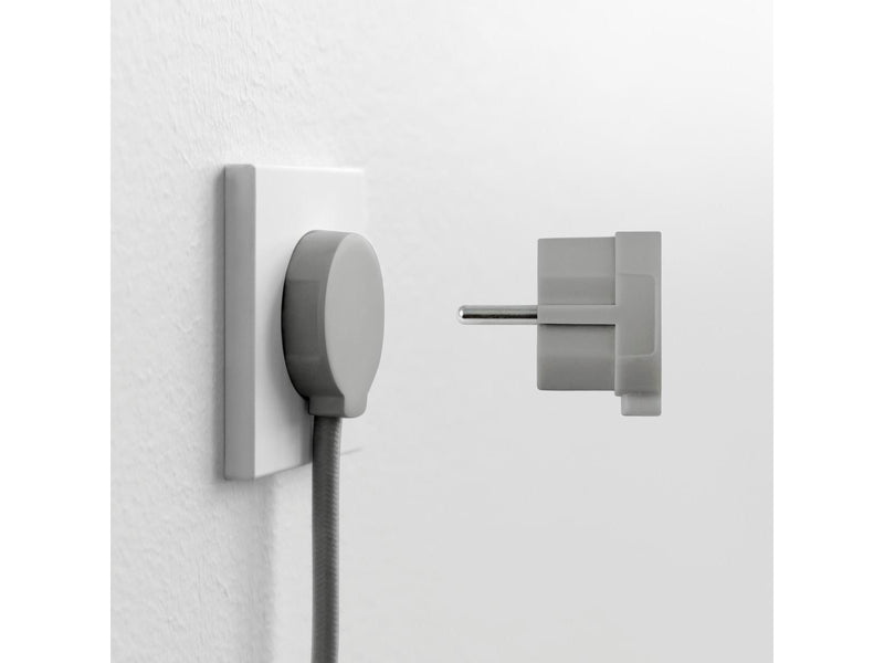 norm Schuko plug, matte grey