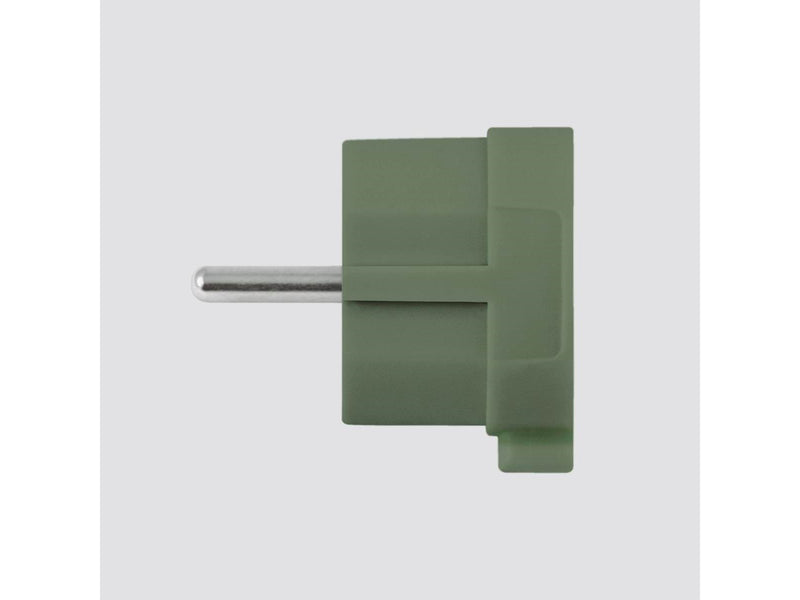 norm Schuko plug, matte green