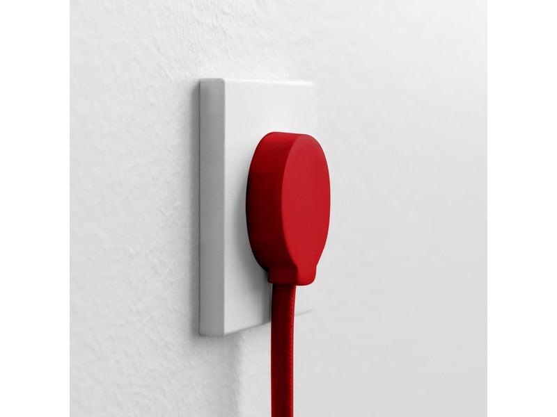 norm Schuko plug, matte red