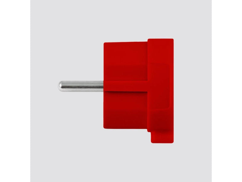 norm Schuko plug, matte red