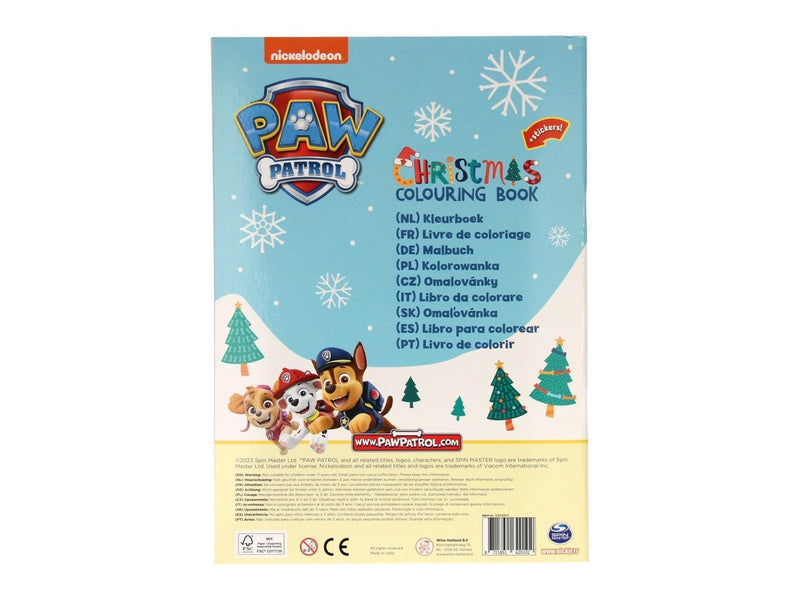 Wins Holland Christmas Coloring Book PAW Patrol + Stickers