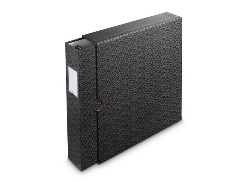 Hama Folder with 4-D Ring Mechanism 70mm Spine Black/Grey