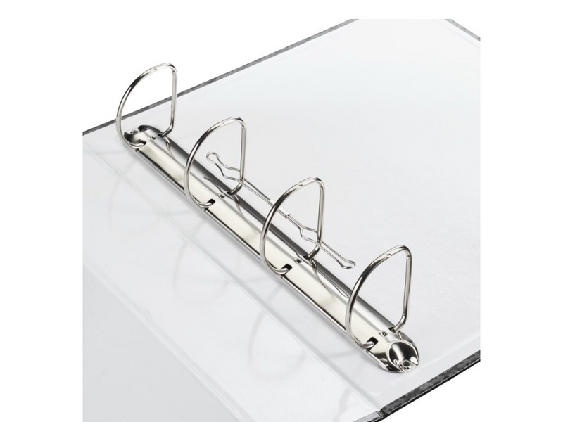 Hama Folder with 4-D Ring Mechanism 70mm Spine Black/Grey