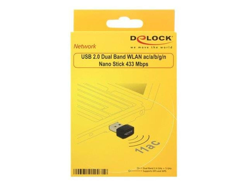 DeLOCK USB 2.0 Dual Band WLAN ac/a/b/g/n Nano Stick