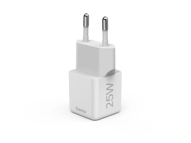 Hama Fast Charger USB-C Super-Mini Charger PD 25W White