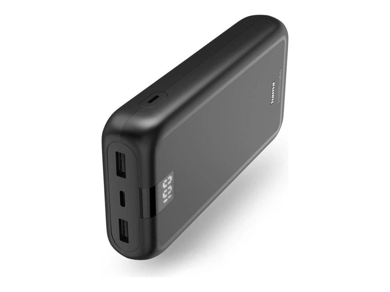 Hama Power Pack "Performance 24" 24000 mAh 2x USB-A 1x USB-C Anthracite Powerbank (Akku) - schwarz - 24000 mAh