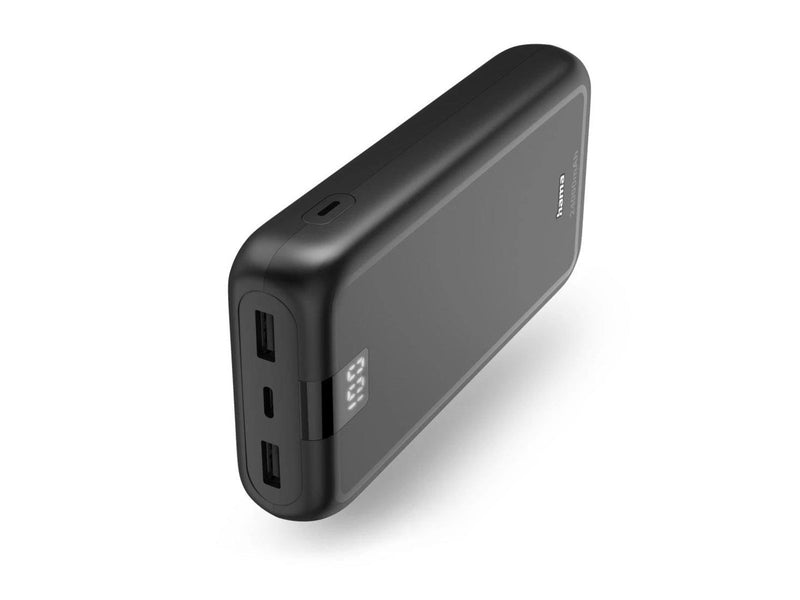 Hama Power Pack "Performance 24" 24000 mAh 2x USB-A 1x USB-C Anthracite Powerbank (Akku) - schwarz - 24000 mAh