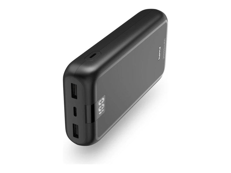 Hama Powerbank 20000 mAh Fast Charge LiPo Anthracite Powerbank (Akku) - schwarz - 20000 mAh