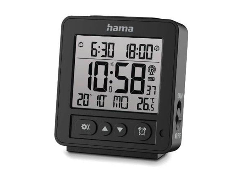 Hama 'Rhodes' Digital Radio Alarm Clock LCD Black
