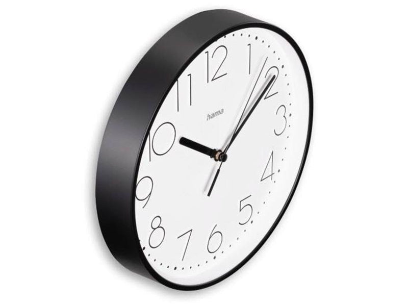 Hama 'Salina' Wall Clock Ø 22 cm Black