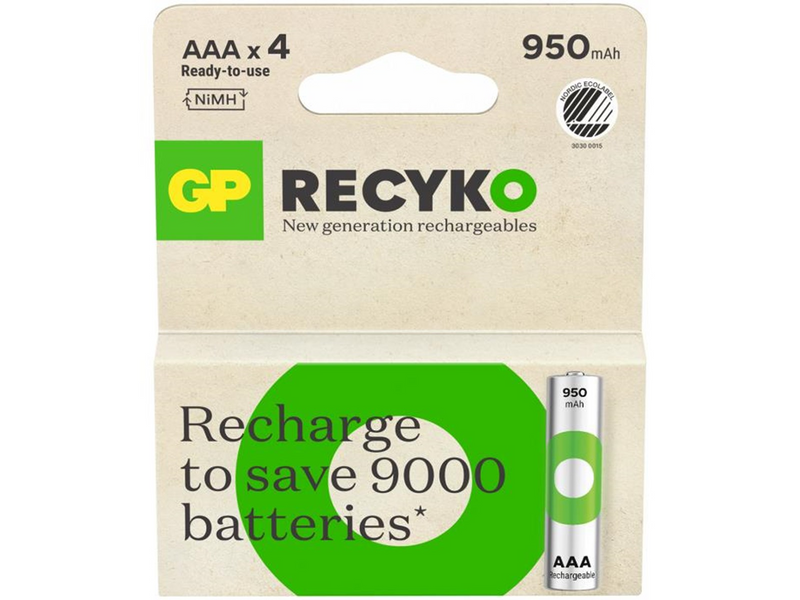GP Recyko AAA Battery 950 mAh