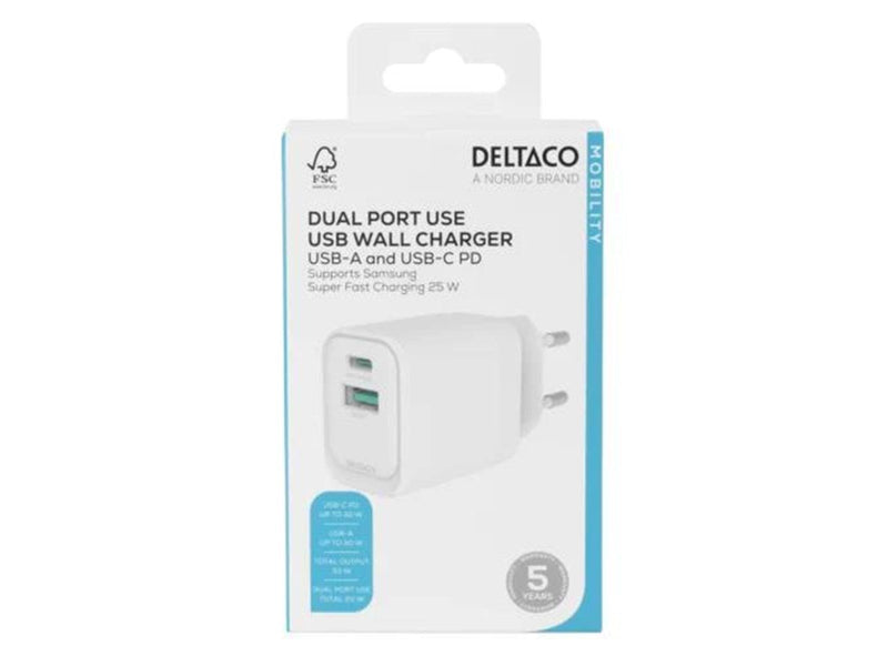Deltaco USBC-AC155 Mobile Device Charger