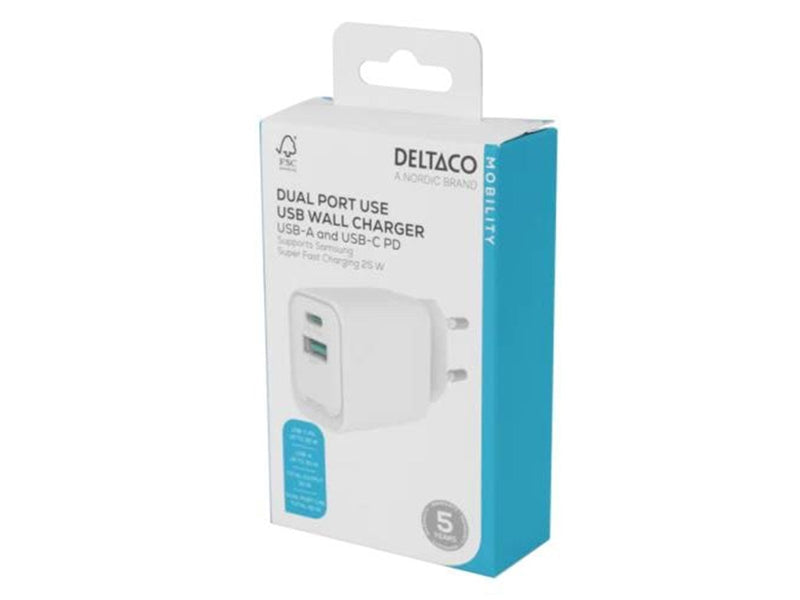 Deltaco USBC-AC155 Mobile Device Charger