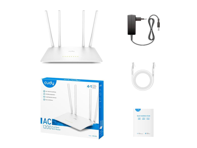 Cudy WR1200 2.0 Wi-Fi 5 Router - Wireless router