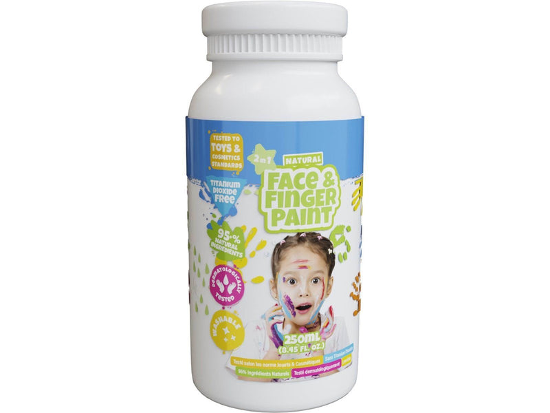 Boti Natural Face & Fingerpaint Bottle - White 250ml