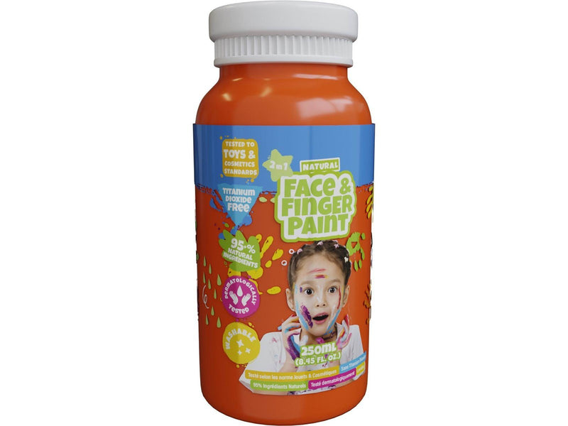 Boti Natural Face & Fingerpaint Bottle - Orange 250ml