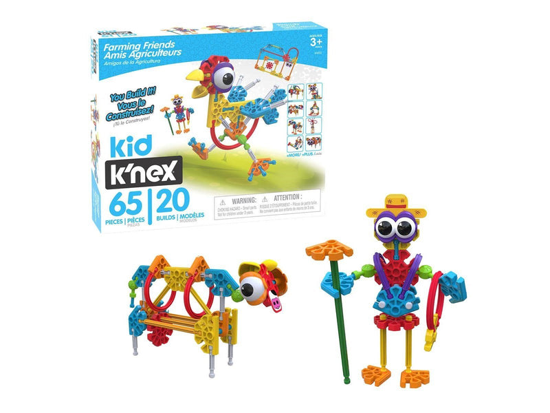 K'Nex - Kid Knex Farmin Friends Building Set 65pcs.