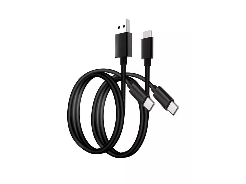 STEALTH SP-C50V Superfast Twin Charge Silicon Cable 2m - Black - Wired Charging cable for wireless game controller