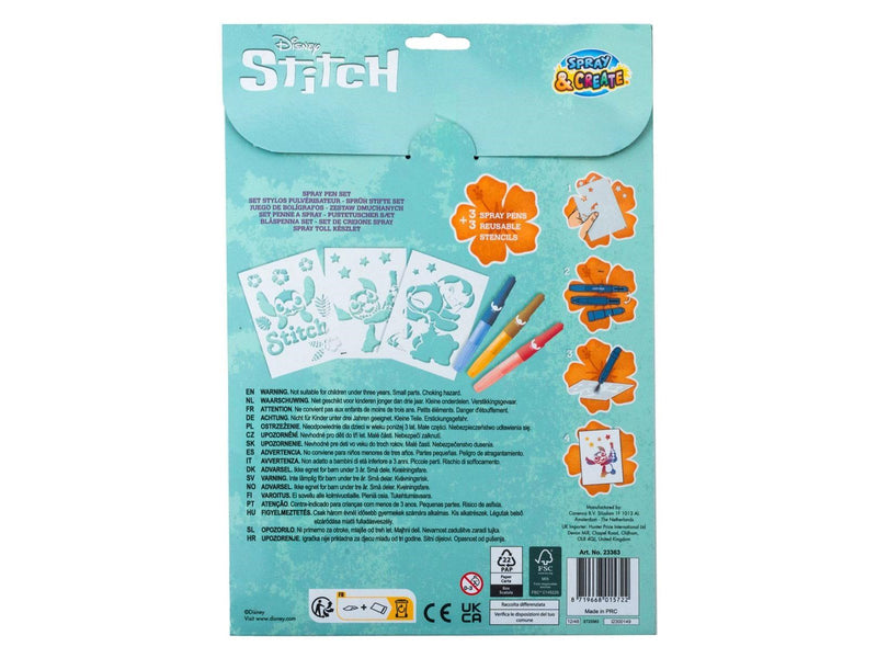 Canenco - Stitch Blow Pens with 3 Stencils Set