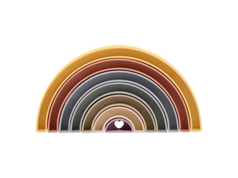 Johntoy Happy World Plastic Stack Rainbow