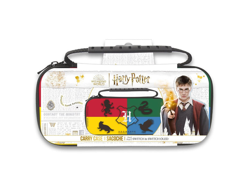 Trade Invaders Harry Potter - XL Bag for Switch and Switch Oled - Multicolor - 4 Houses - Miscellaneous Bag - Nintendo Switch