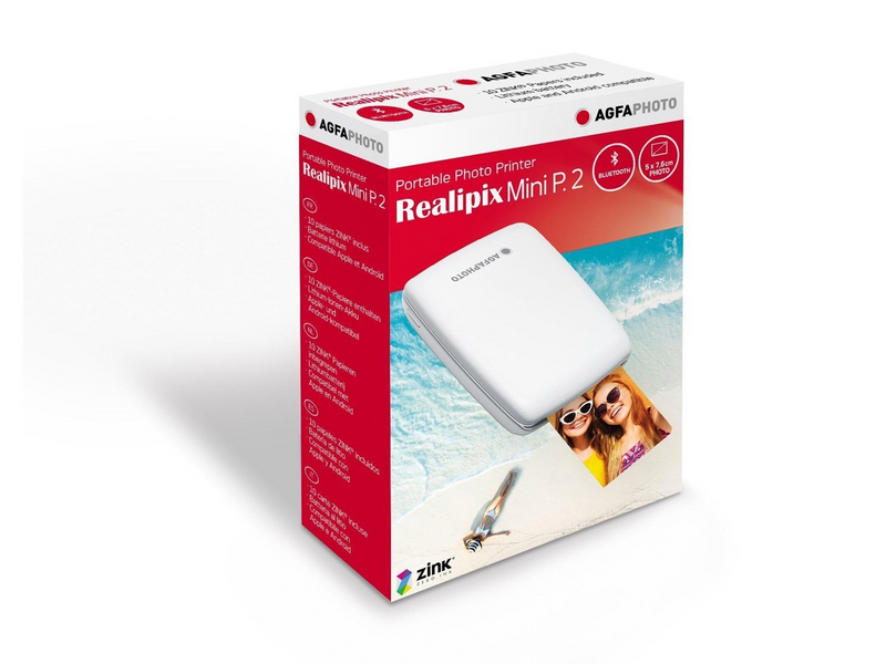 Agfa Realipix Mini P 2 Instant Printer White Fotodrucker