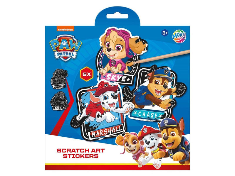 Creative Craft Group - Scratch Art Stickers - PAW Patrol 6 pcs.