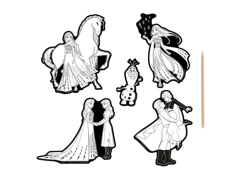 Creative Craft Group - Scratch Art Stickers - Frozen 6 pcs.