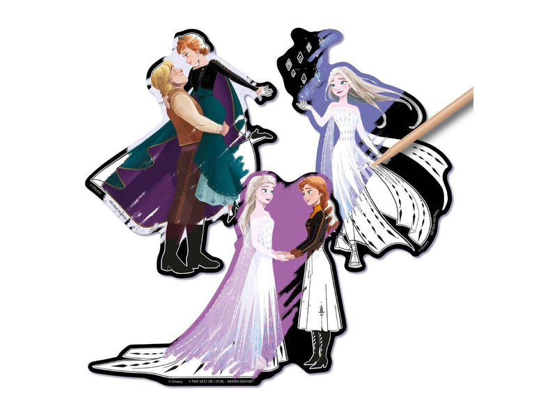 Creative Craft Group - Scratch Art Stickers - Frozen 6 pcs.