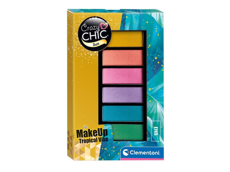 Clementoni Crazy Chic Eyeshadow Palette Tropical Vibe 6 Colors
