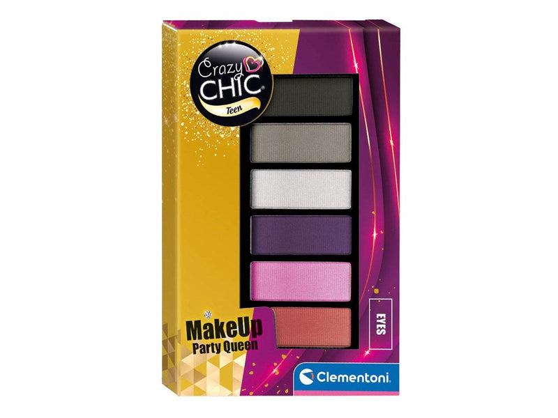 Clementoni Crazy Chic Eyeshadow Palette Party Queen 6 Colors