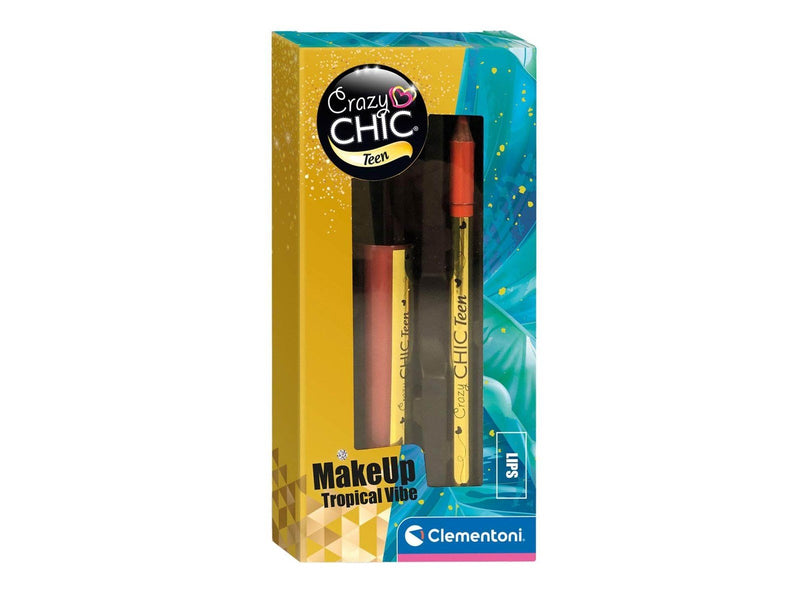 Clementoni Crazy Chic Lip Gloss and Lip Pencil Tropical Vibe 2 pcs.