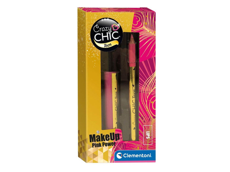 Clementoni Crazy Chic Lip Gloss and Lip Pencil Pink Power 2 pcs.