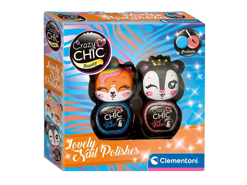 Clementoni Crazy Chic Nail Polish Blue/Red 2 pcs.