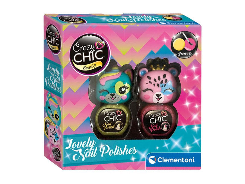 Clementoni Crazy Chic Nail Polish Yellow/Pink 2 pcs.