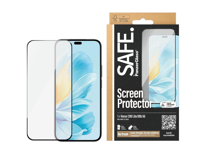 SAFE. by PanzerGlass Screen Protector Honor 200 Lite 5G | X8b | Ultra-Wide Fit
