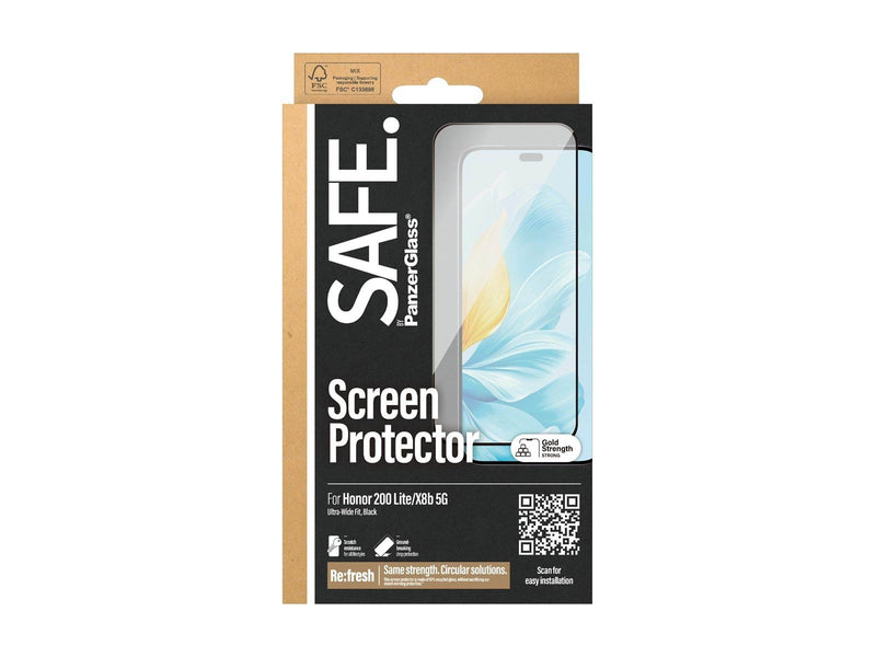 SAFE. by PanzerGlass Screen Protector Honor 200 Lite 5G | X8b | Ultra-Wide Fit