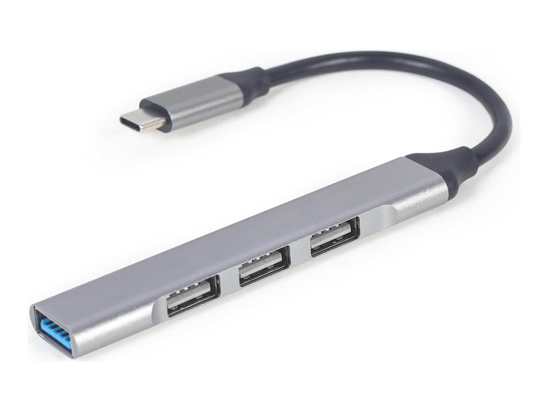 Gembird - hub - USB Type-C silver - 4 ports USB-Hubs - 4 - silber