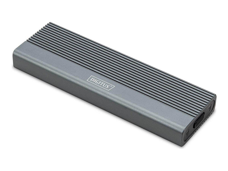 DIGITUS - storage enclosure - 10Gbps (NVMe) 6 Gbps (SATA) external aluminum toolfree - M.2 NVMe Card / PCIe (NVMe) - USB-C 3.1 (